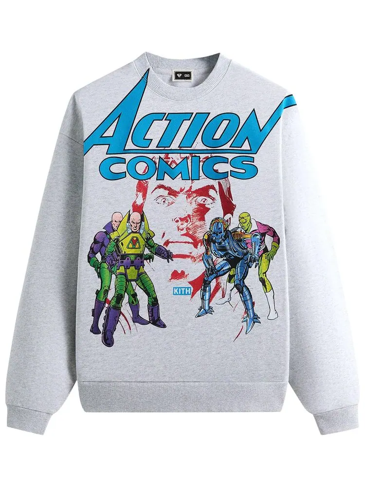 Свитшот Kith x Superman Action Comics Nelson Crewneck — изображение 1 из 2, серый