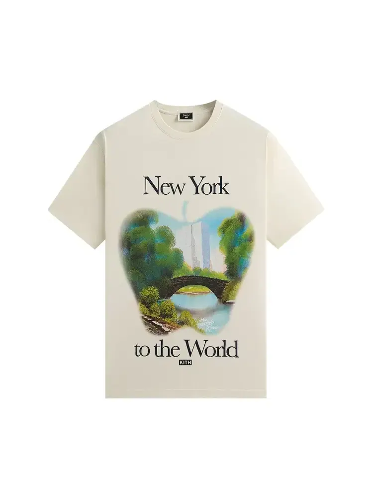 Футболка Kith For Bob Ross New York To The World Vintage