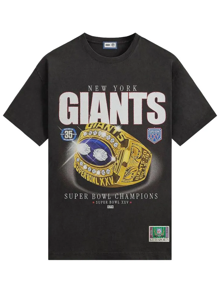 Футболка Kith For The NFL New York Giants Ring Vintage Jones Tee