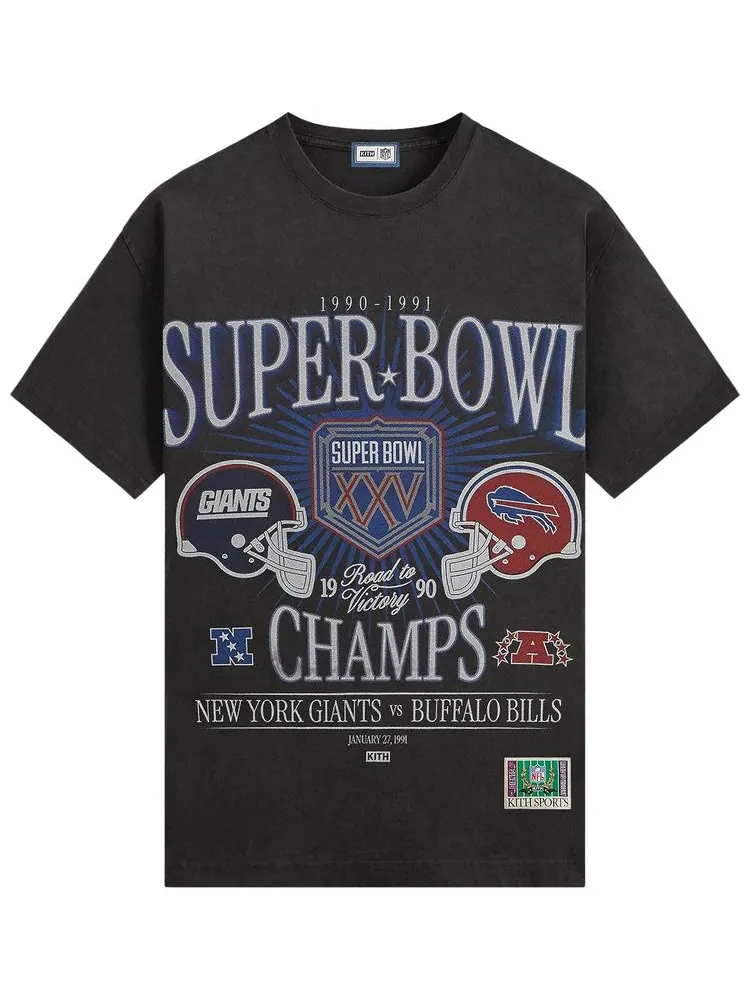 Футболка Kith For The NFL Super Bowl Vintage Bishop Tee