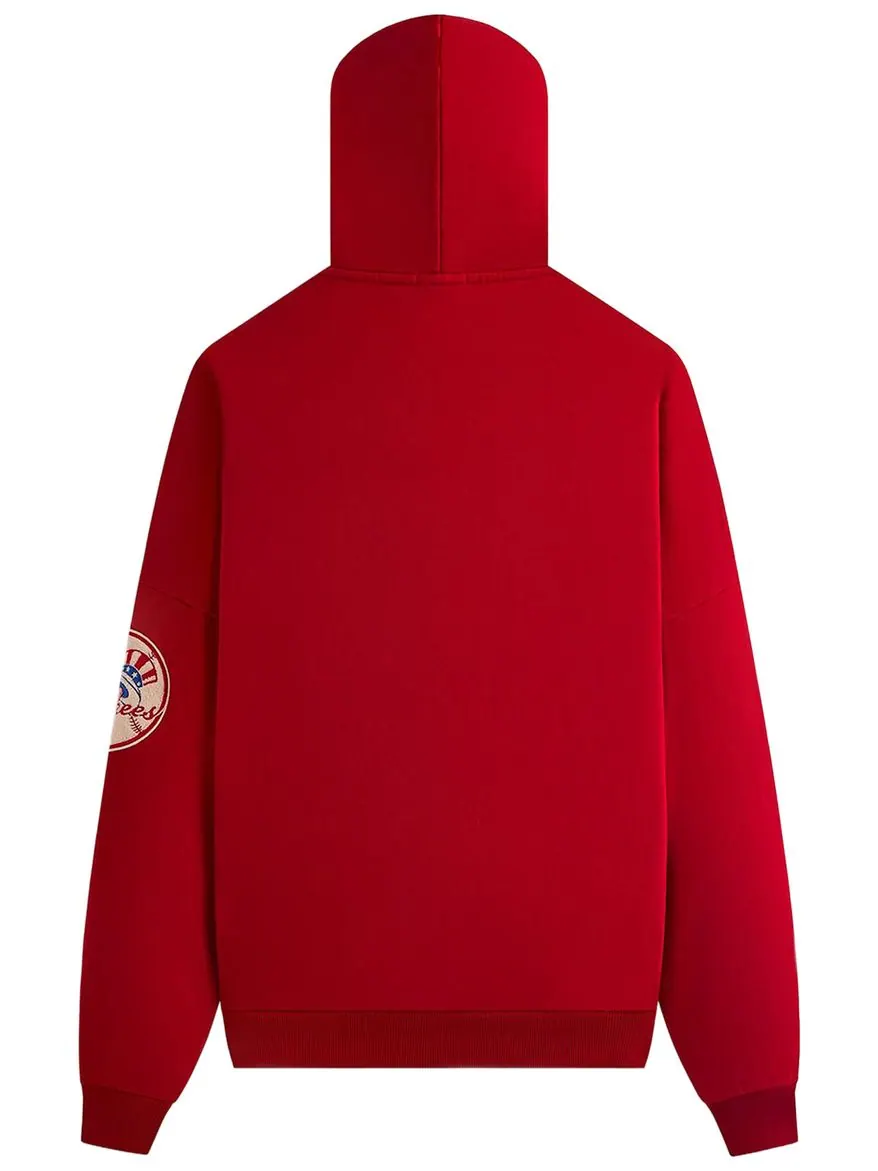 Укороченная толстовка Kith For The New York Yankees из плюша с флисом и надписью Braxton — изображение 2 из 3, красный