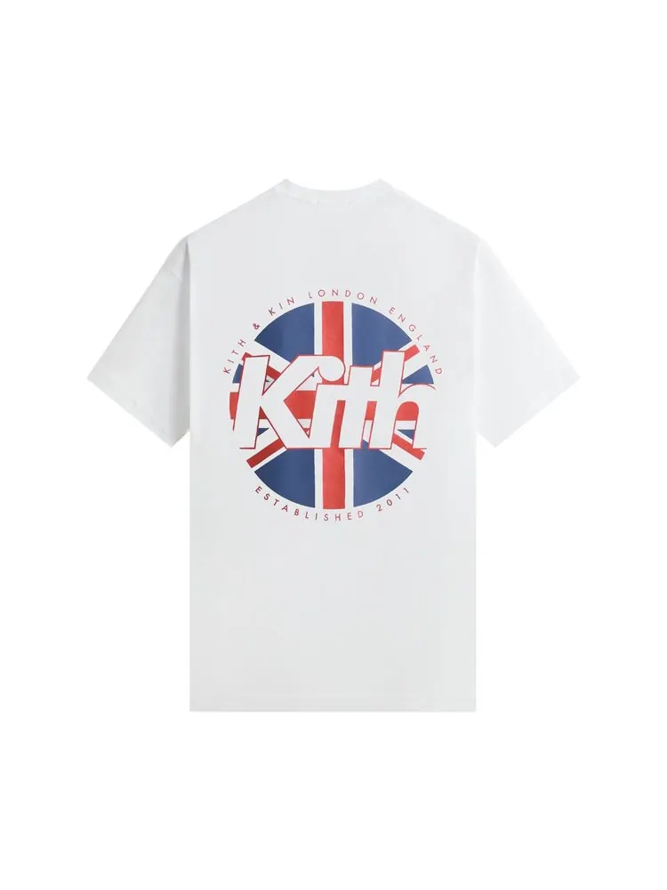 Винтажная футболка Kith Union Jack Shield — изображение 2 из 2, белый