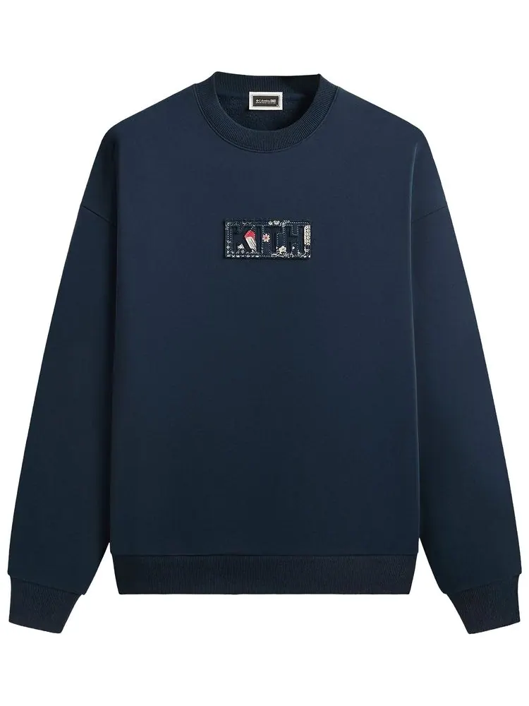 Толстовка Kith For Columbia Patchwork Vintage Nelson Crewneck — изображение 1 из 2, синий