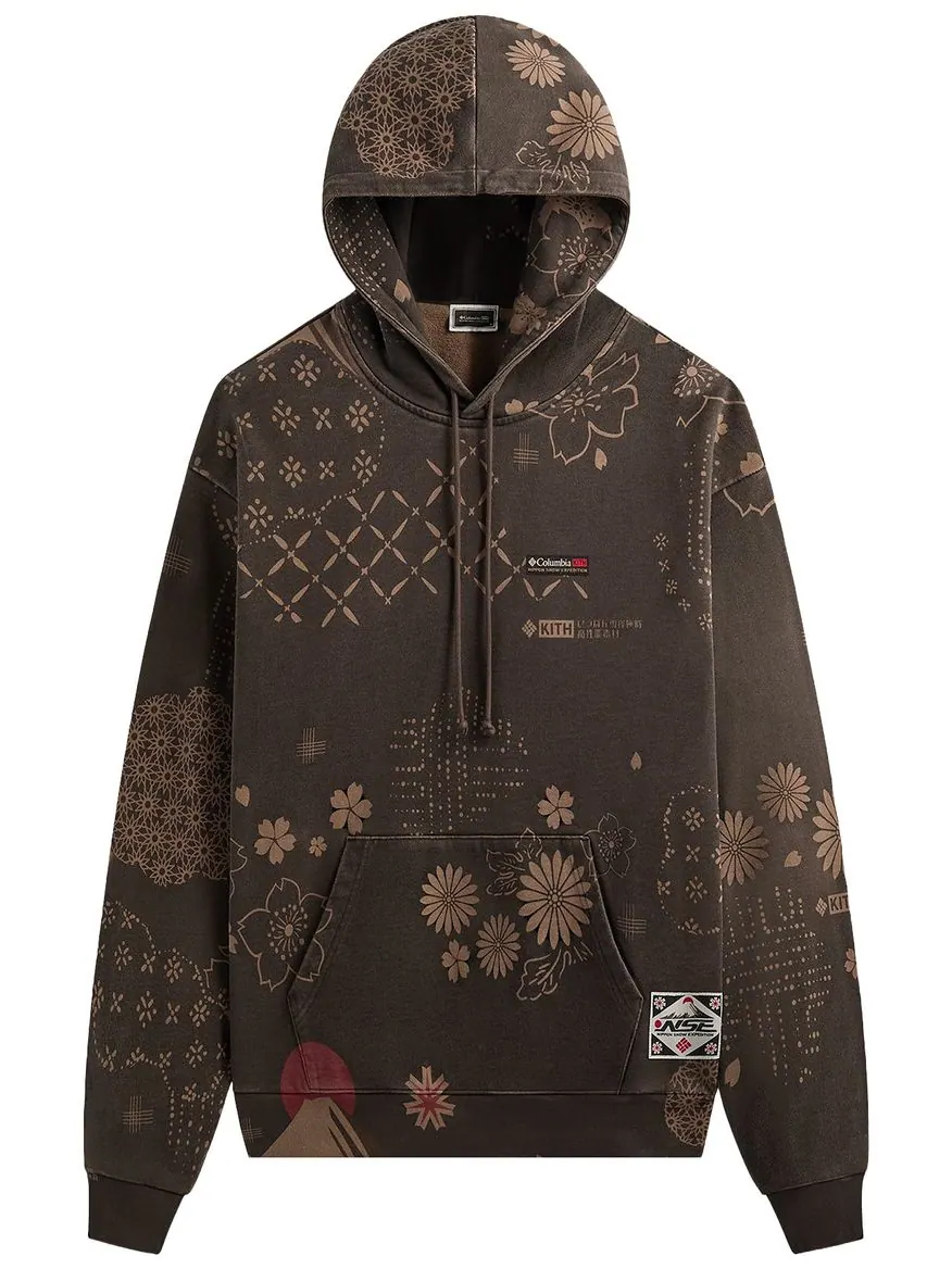 Толстовка Kith For Columbia Landscape Vintage Nelson Hoodie — изображение 1 из 2, коричневый