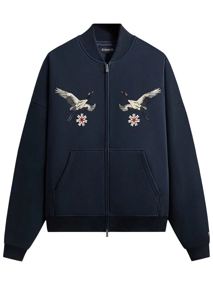 Винтажная толстовка Kith For Columbia Crane Braxton на молнии, модель — изображение 1 из 2, синий
