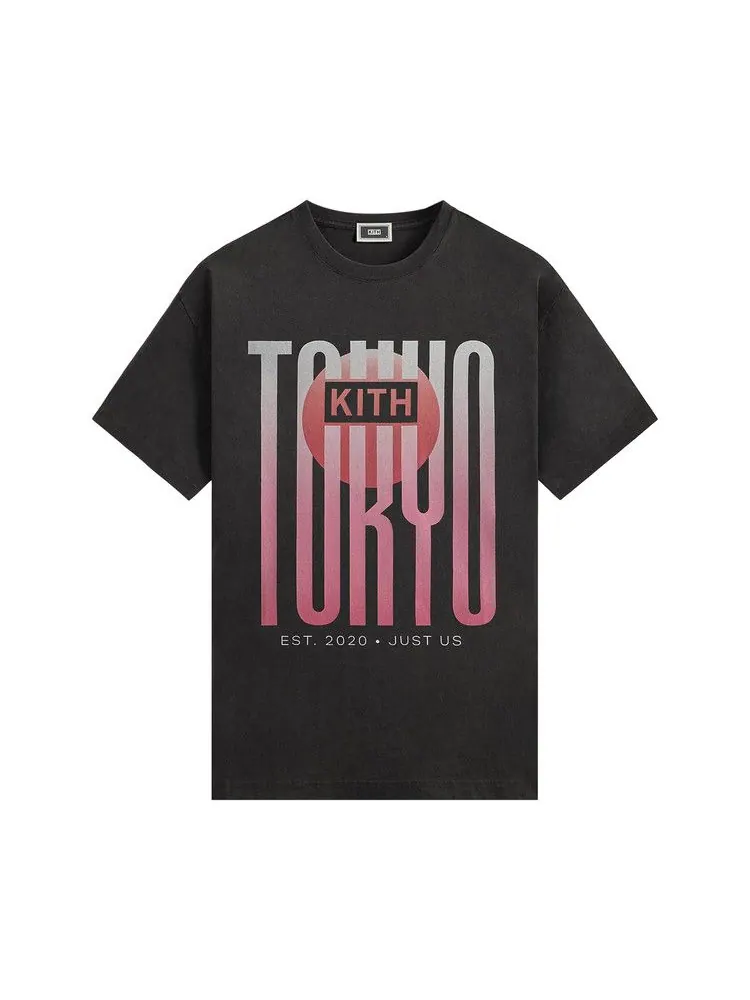 Футболка Kith Tokyo Classic Logo Vintage Tee — изображение 1 из 2, черный