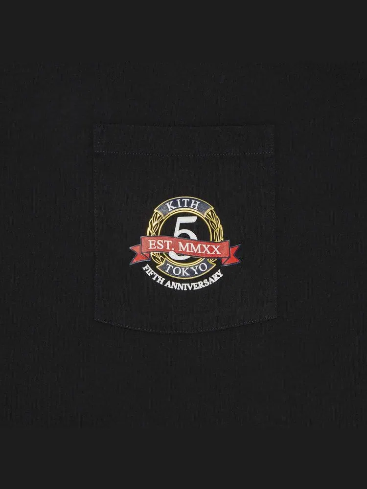 Футболка Kith Tokyo 5 Year Anniversary Pocket Tee — изображение 3 из 3, черный