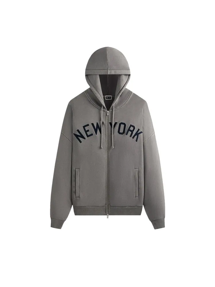 Худи Kith For The New York Yankees Braxton Full Zip Hoodie, Statue — изображение 1 из 1, серый