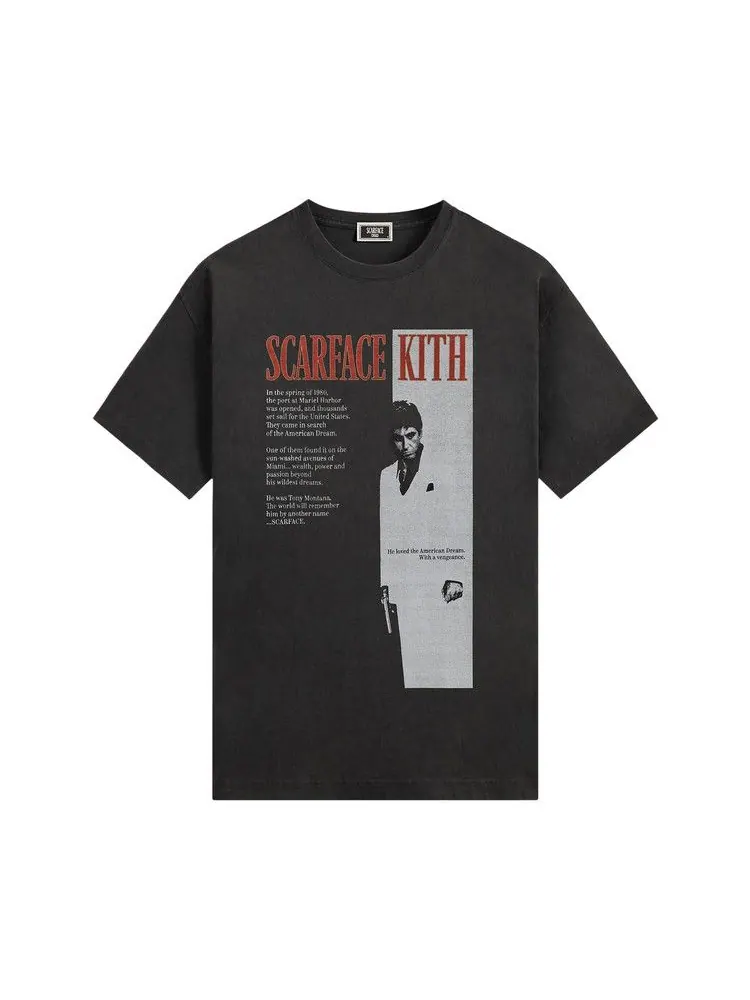Футболка Kith For Scarface Film Poster Vintage Tee — изображение 1 из 2, черный