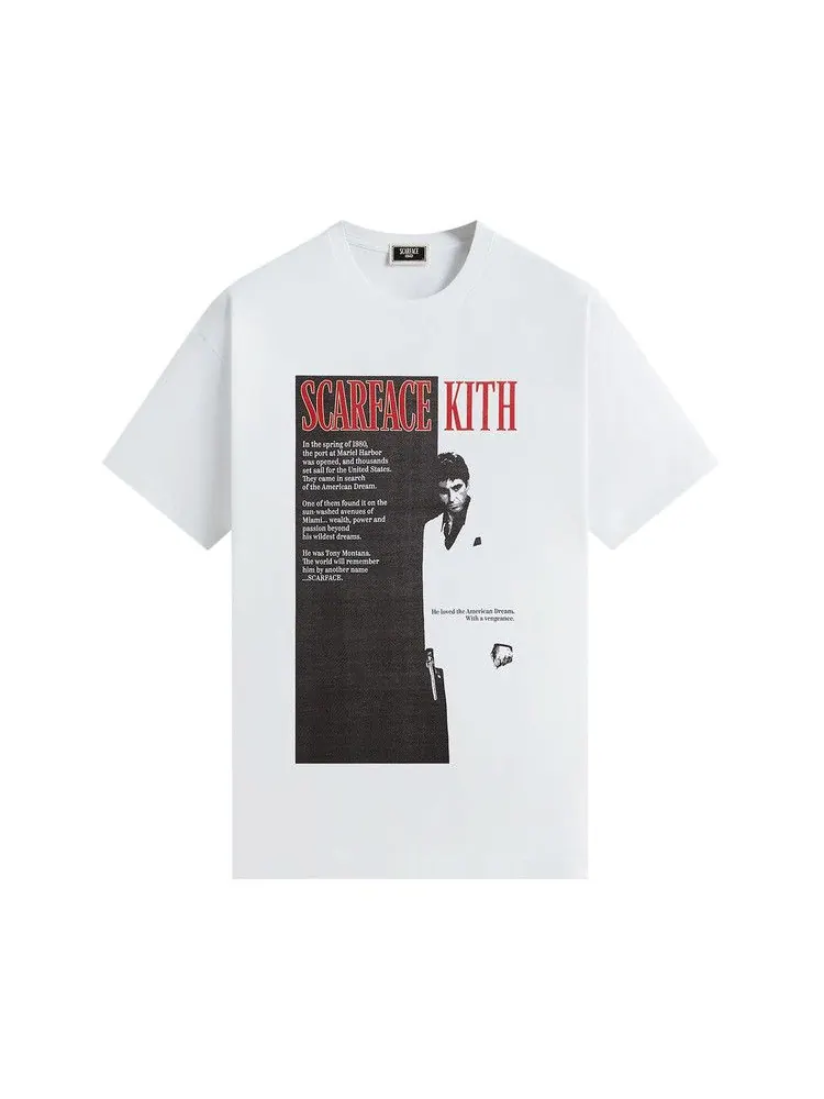 Футболка Kith For Scarface Film Poster Vintage Tee — изображение 1 из 2, белый
