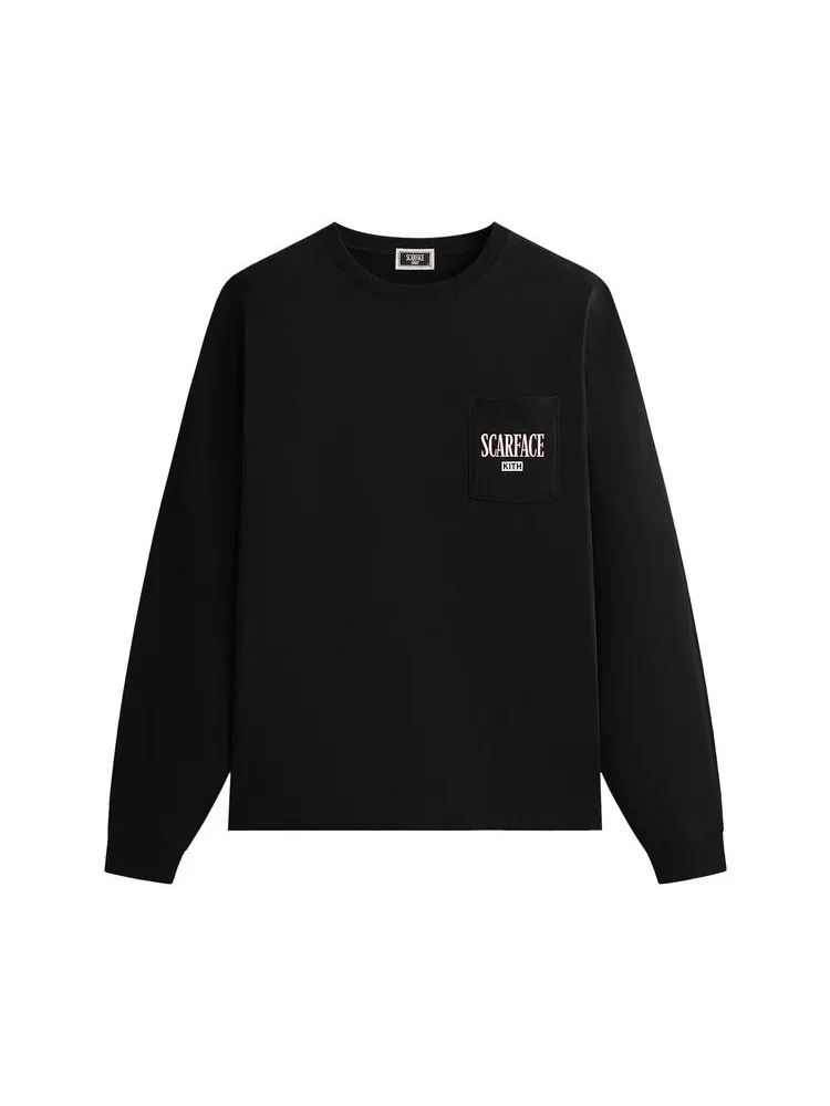 Футболка Kith For Scarface Statue Long Sleeve Pocket Tee — изображение 1 из 2, черный