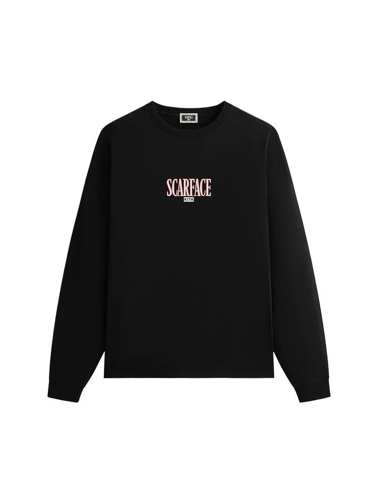 Футболка Kith For Scarface Tony Montana Long Sleeve Tee — изображение 1 из 2, черный