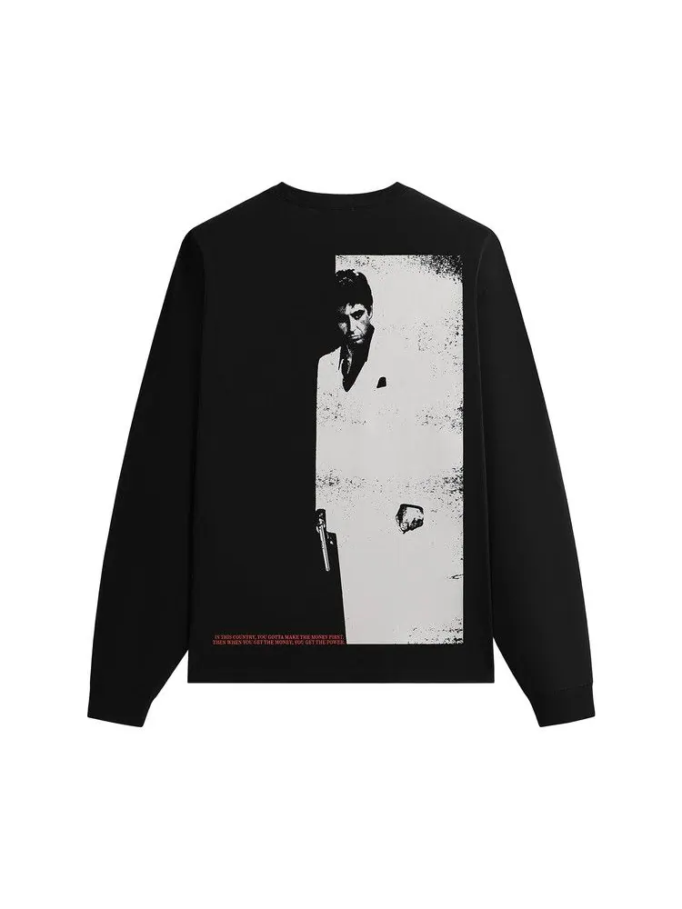 Футболка Kith For Scarface Tony Montana Long Sleeve Tee — изображение 2 из 2, черный