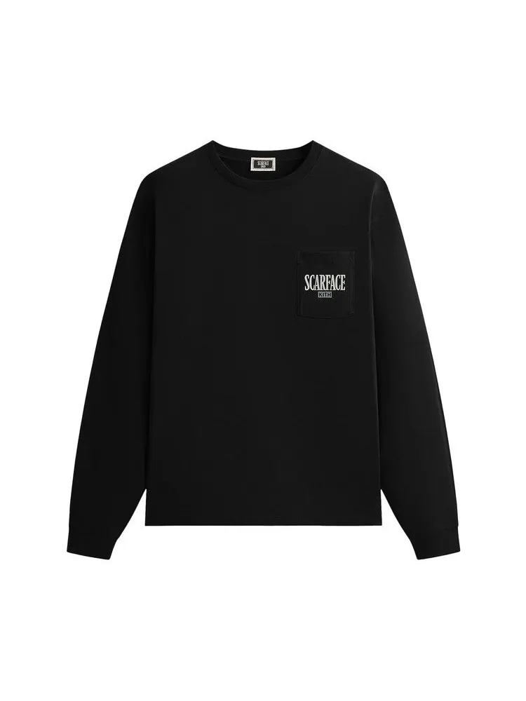 Футболка Kith For Scarface Tony Vintage Long Sleeve Pocket Tee — изображение 1 из 2, черный