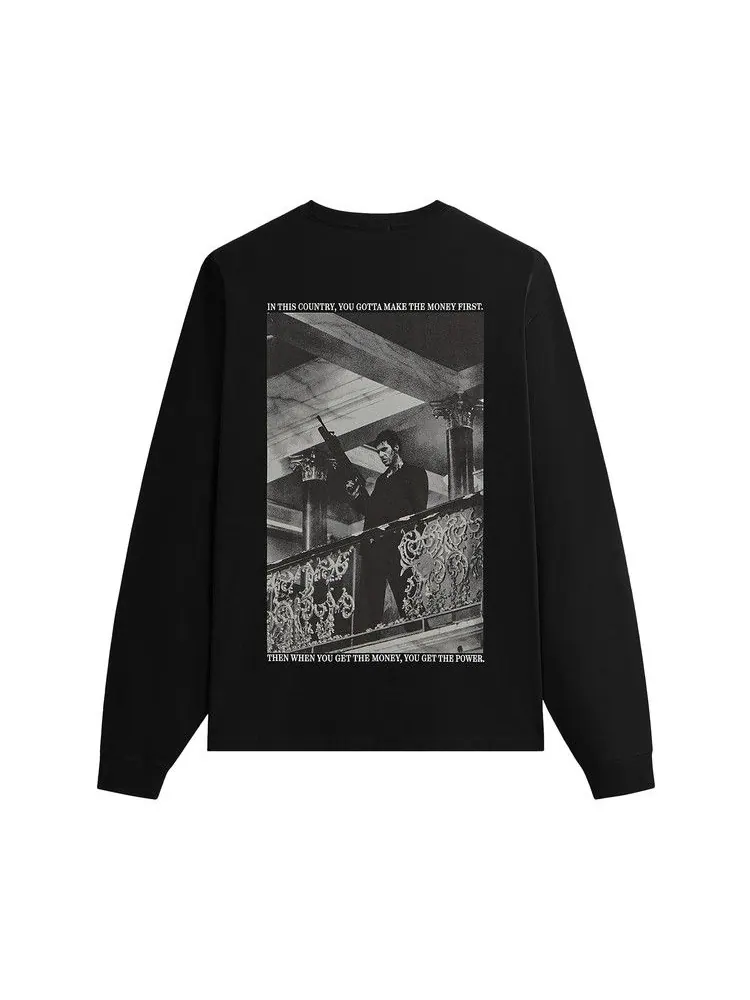 Футболка Kith For Scarface Tony Vintage Long Sleeve Pocket Tee — изображение 2 из 2, черный