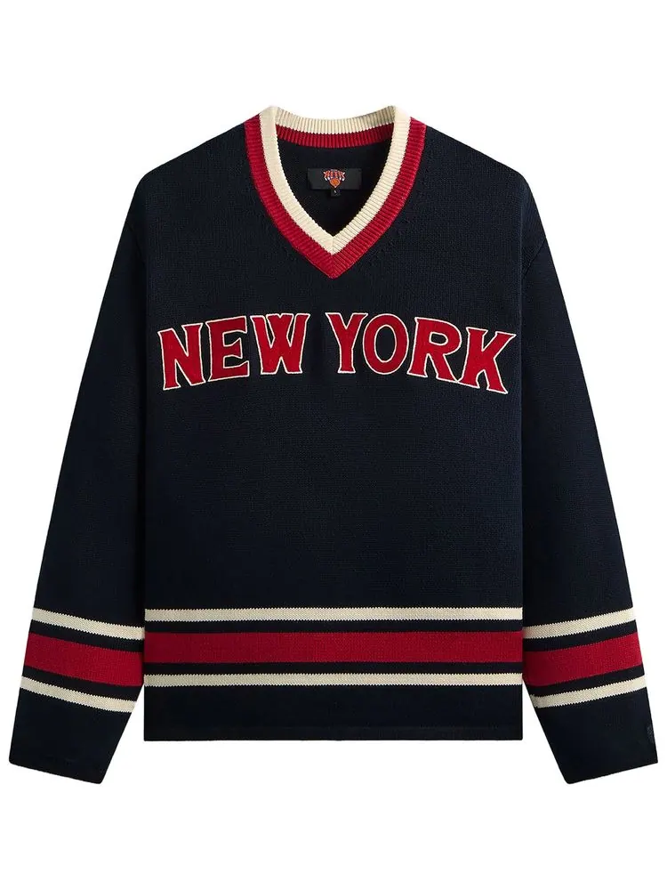 Вязаный свитер Kith For The New York Knicks Classic Beau Knit Sweater — изображение 1 из 2, черный