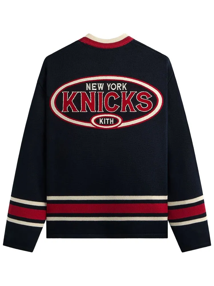 Вязаный свитер Kith For The New York Knicks Classic Beau Knit Sweater — изображение 2 из 2, черный