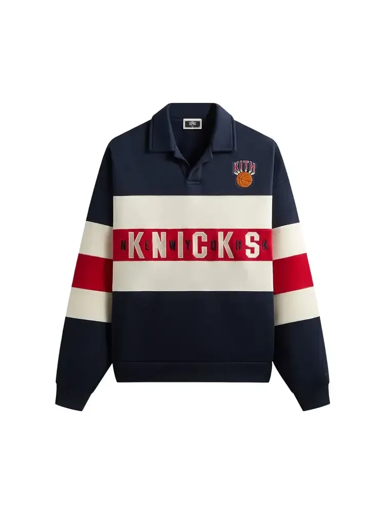 Рубашка Kith For The New York Knicks Classic Nelson Rugby — изображение 1 из 2, черный