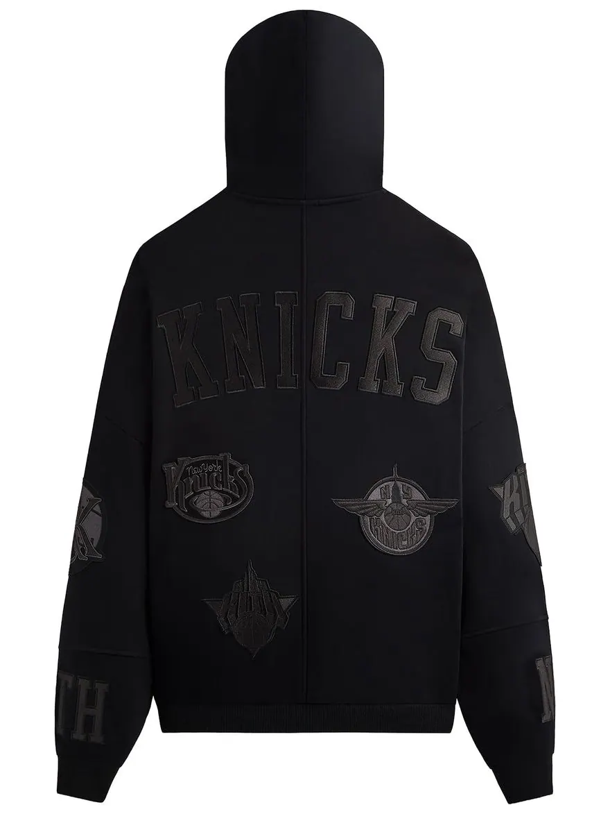 Толстовка Kith For The New York Knicks Mash Up Braxton Vintage Hoodie — изображение 2 из 2, черный