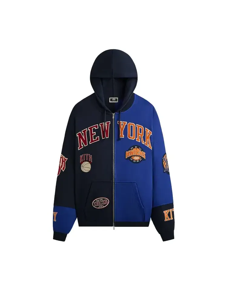 Худи винтажное Kith For The New York Knicks Mash Up Cropped Braxto — изображение 1 из 2, черный