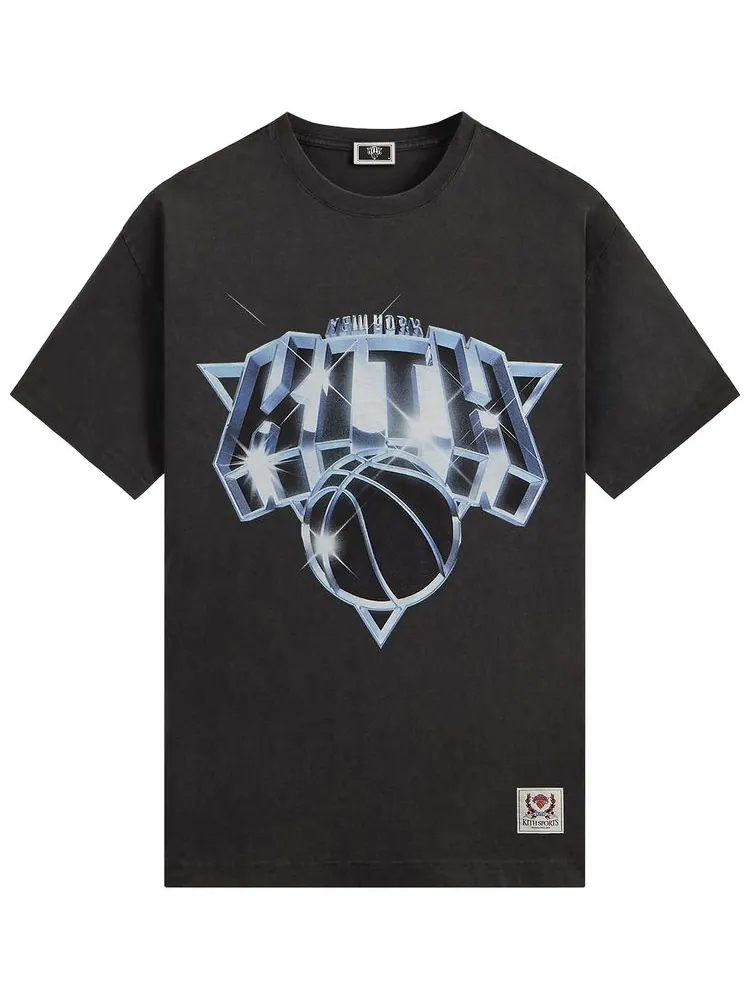 Футболка Kith For The New York Knicks Chrome Vintage Jones Tee — изображение 1 из 2, черный
