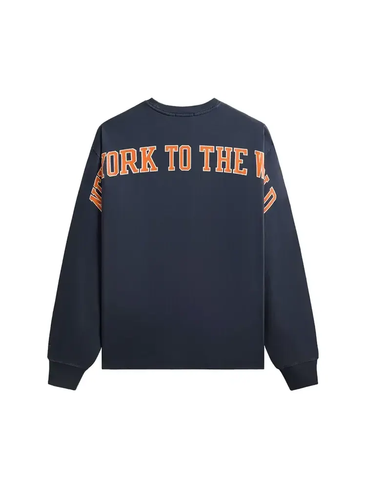 Футболка с длинным рукавом Kith For The New York Knicks Knickerbockers Quinn Vintage Tee — изображение 2 из 2, черный