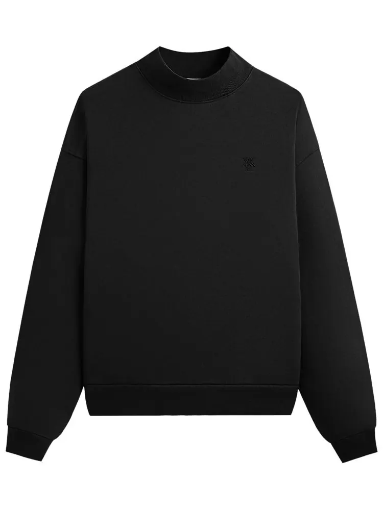 Толстовка с высоким воротником из окрашенного флиса Kith Garment — изображение 1 из 2, черный