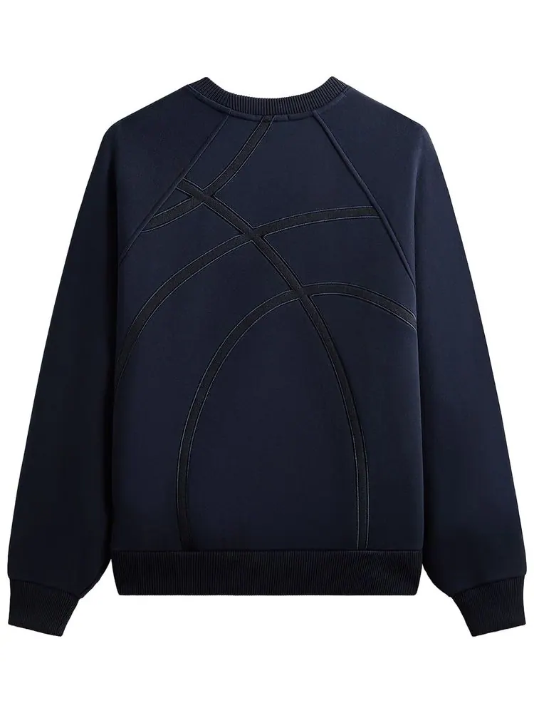 Толстовка Kith For The New York Knicks Cutoff Nelson Raglan Vintage Crewneck — изображение 2 из 2, черный