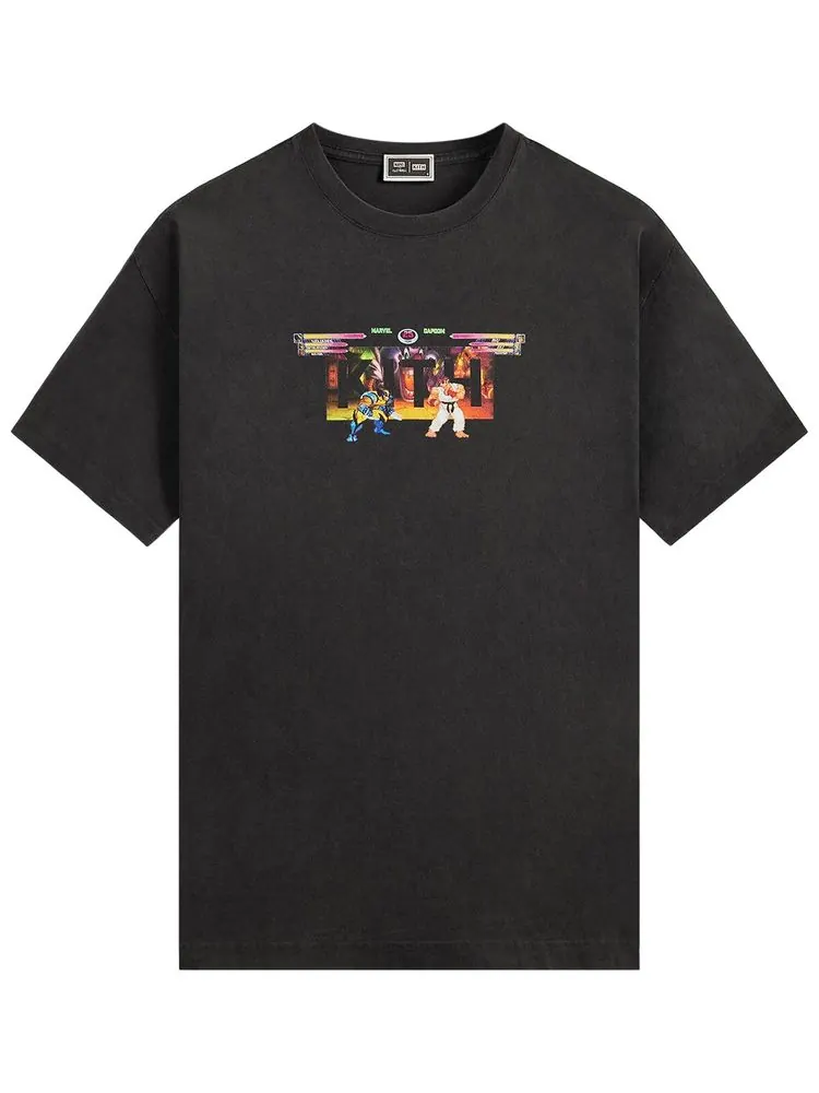 Винтажная футболка Kith x Marvel vs. Capcom Circus — изображение 1 из 2, черный