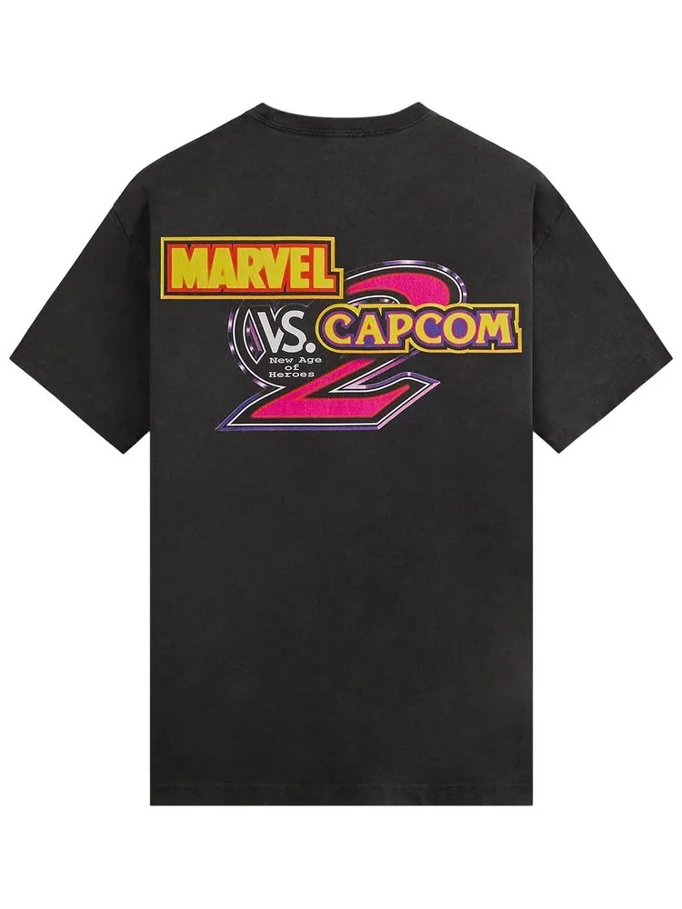 Винтажная футболка Kith x Marvel vs. Capcom Circus — изображение 2 из 2, черный