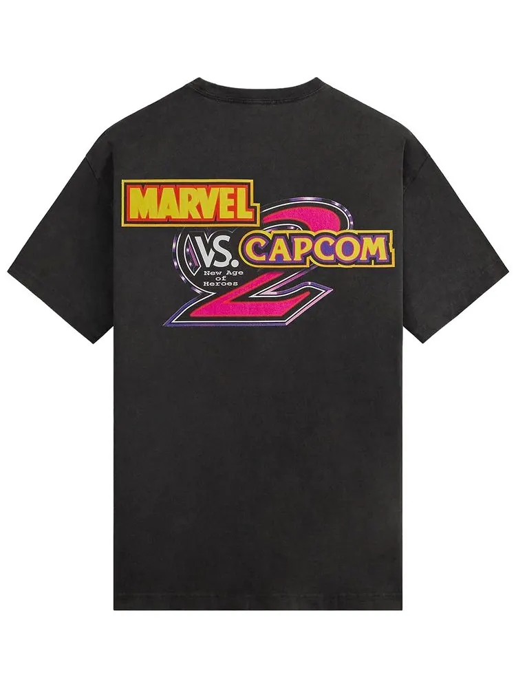 Футболка Kith x Marvel vs. Capcom в индустриальном винтажном стиле — изображение 2 из 2, черный