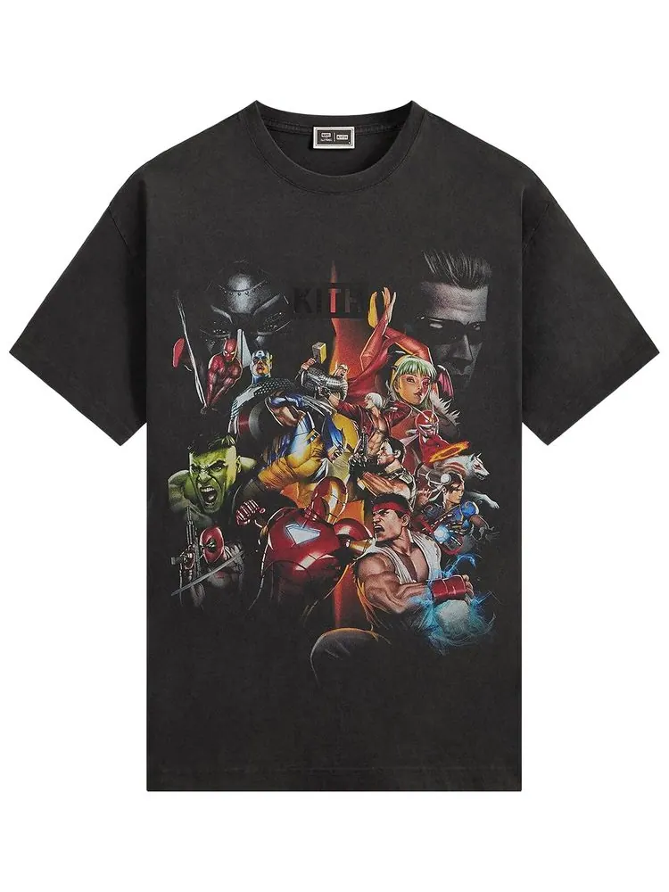 Футболка Kith x Marvel vs. Capcom Ultimate Vintage Tee — изображение 1 из 2, черный