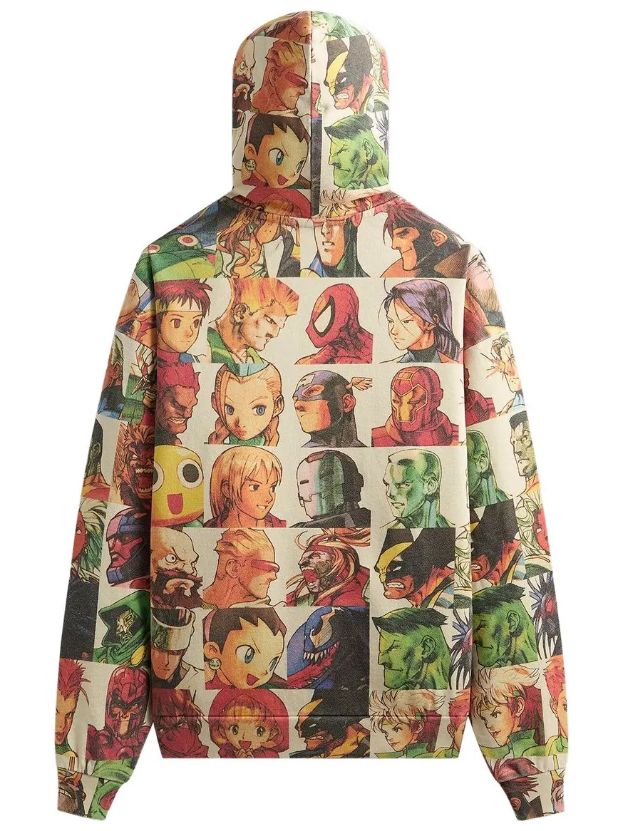 Худи Kith x Marvel vs. Capcom Fighter All-Over Printed Vintage Nelson — изображение 2 из 2, мульти