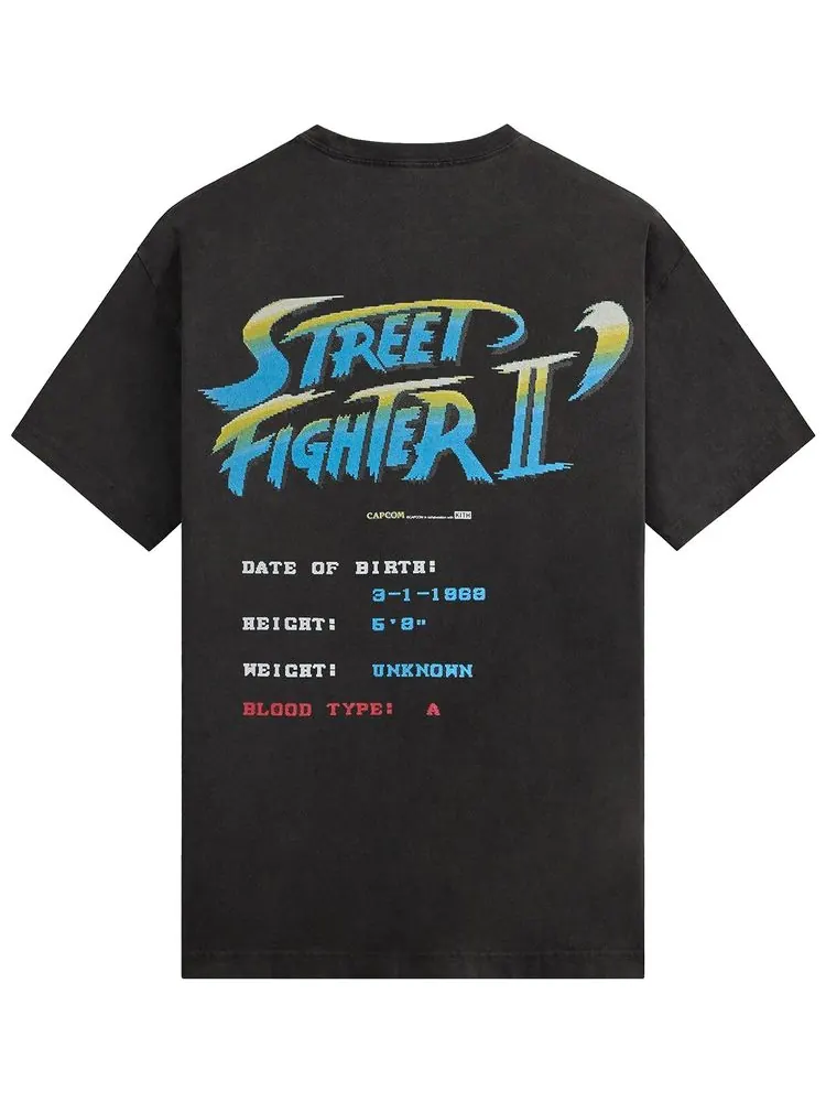 Винтажная футболка Kith x Capcom Chun Li Champion Edition — изображение 2 из 2, черный