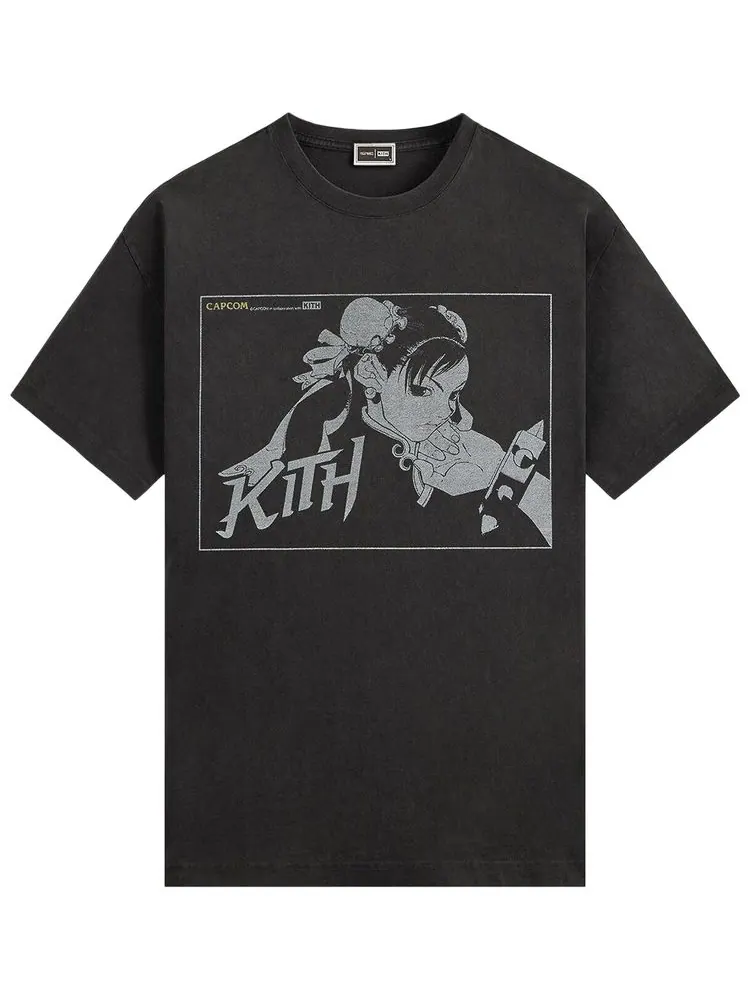 Винтажная футболка Kith x Capcom Chun Li, цвет — изображение 1 из 2, черный