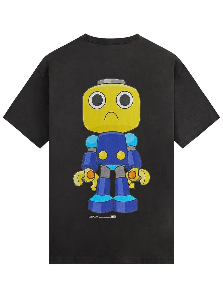 Винтажная футболка Kith x Capcom Servbot — изображение 2 из 2, черный