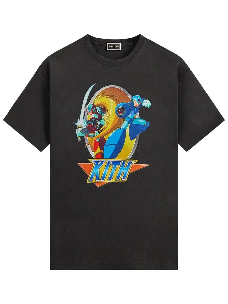 Винтажная футболка Kith x Capcom Mega Man, цвет — изображение 1 из 2, черный