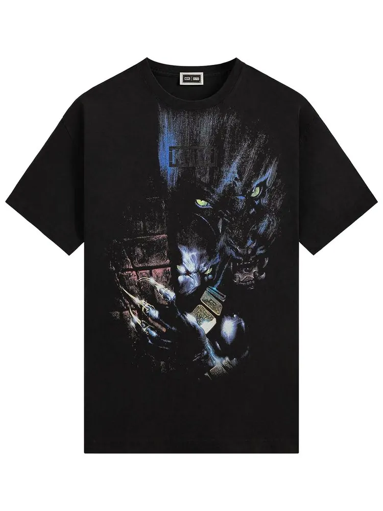 Винтажная футболка Kith x Marvel Panther — изображение 1 из 2, черный