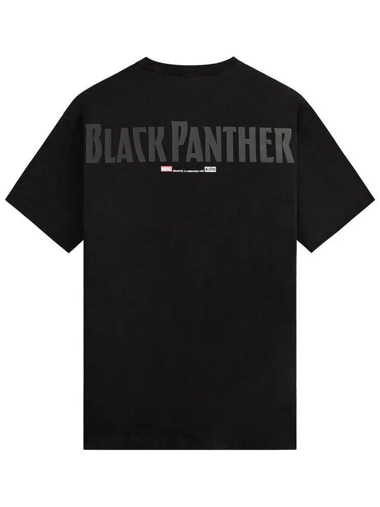 Винтажная футболка Kith x Marvel Panther — изображение 2 из 2, черный