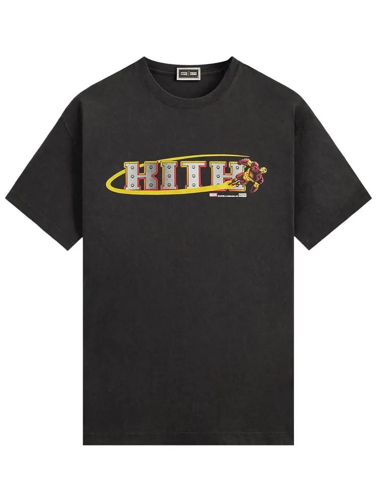 Винтажная футболка Kith x Marvel Iron Man — изображение 1 из 2, черный