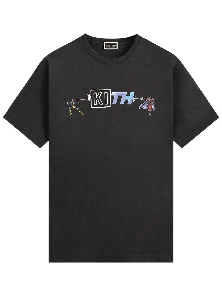 Винтажная футболка Kith x Marvel «Циклоп против Магнето» — изображение 1 из 2, черный