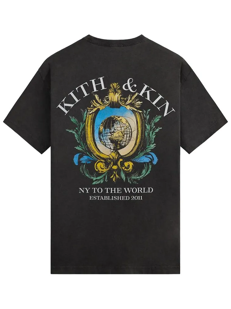 Винтажная футболка Kith Established — изображение 2 из 3, черный