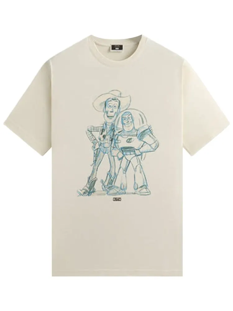 Винтажная футболка Kith x Disney для Pixar по мотивам мультфильма «История игрушек» под названием «Sandrift», бежевый