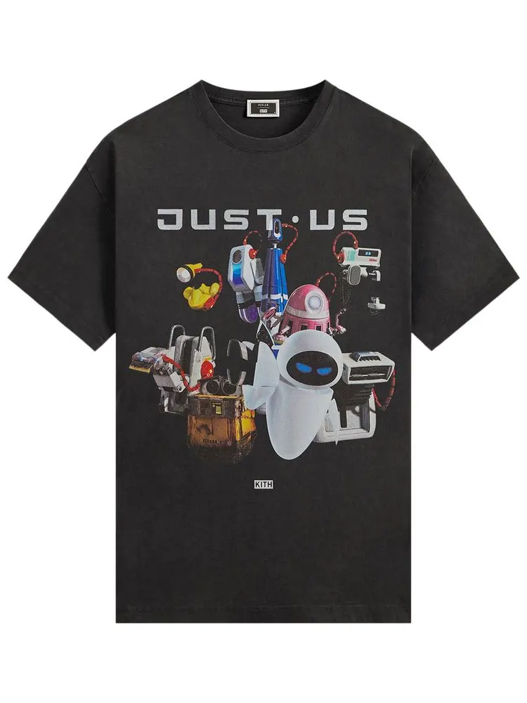 Винтажная футболка Kith x Disney для Pixar Wall-E Just Us — изображение 1 из 2, черный