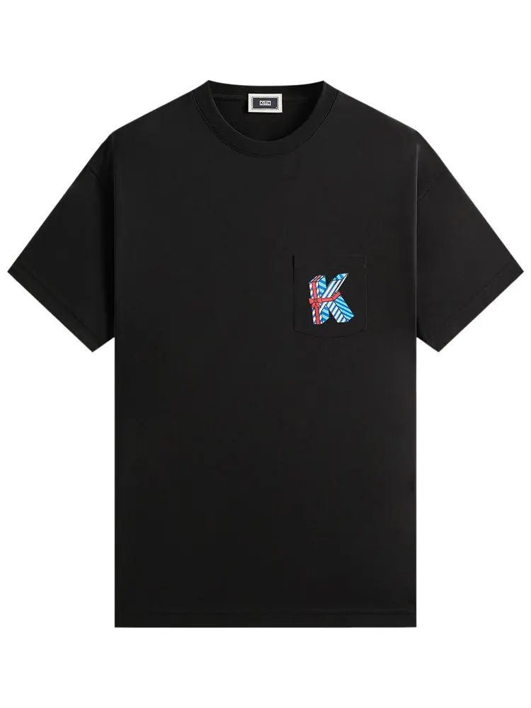 Футболка Kith с рождественским декором и карманом — изображение 1 из 2, черный