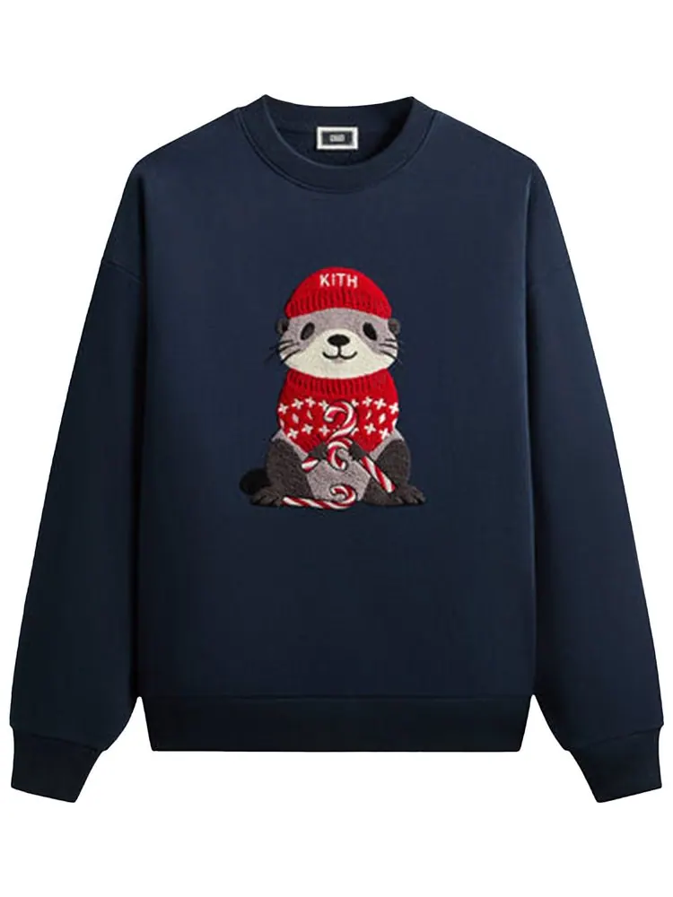 Толстовка Kith Kithmas Otter Nelson Crewneck — изображение 1 из 2, черный