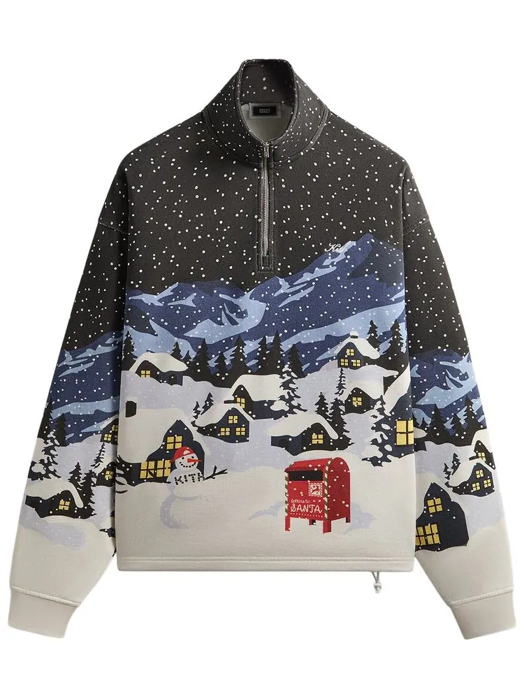 Толстовка Kith Kithmas Village Quarter Zip — изображение 1 из 2, черный