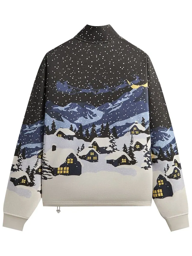 Толстовка Kith Kithmas Village Quarter Zip — изображение 2 из 2, черный