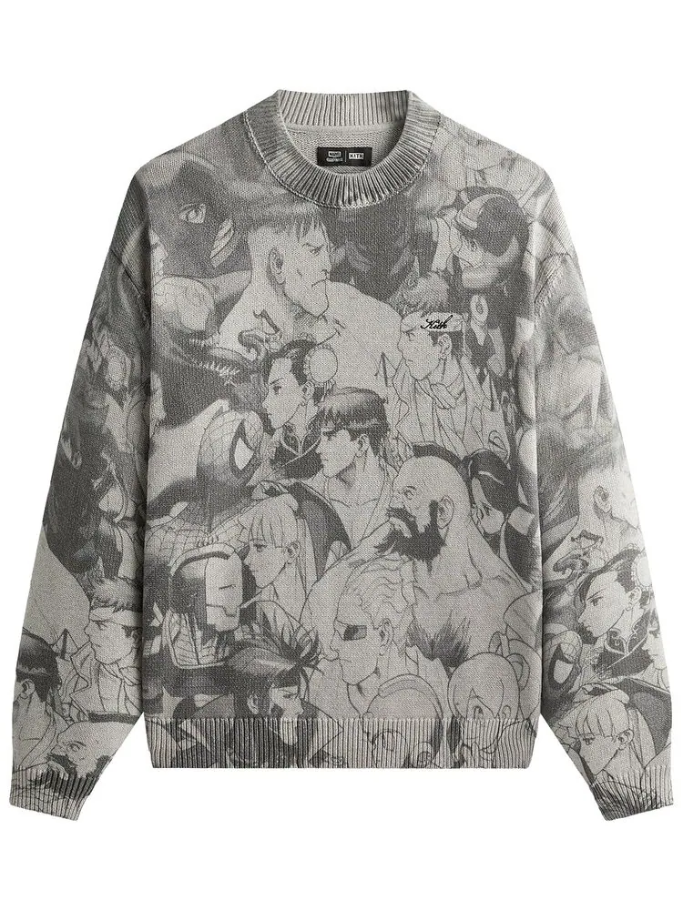 Свитер Kith x Marvel vs. Capcom Super Heroes с круглым вырезом — изображение 1 из 2, серый