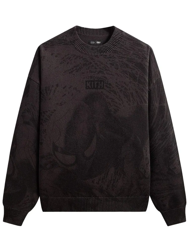 Свитер Kith x Marvel Spiderman с круглым вырезом, цвет — изображение 1 из 2, черный